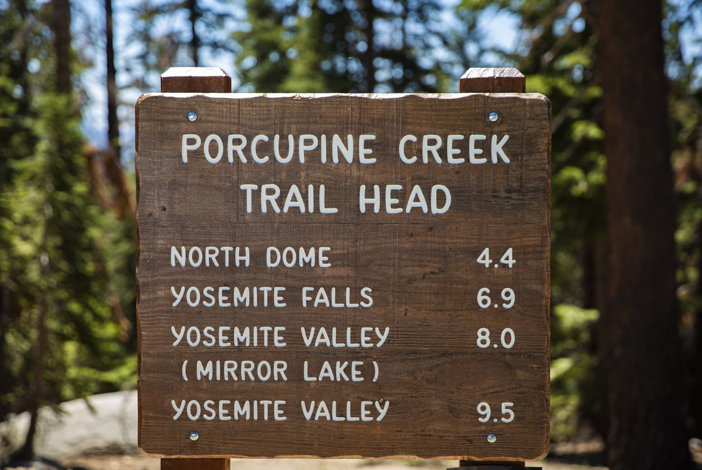 Porcupine creek trail yosemite sale